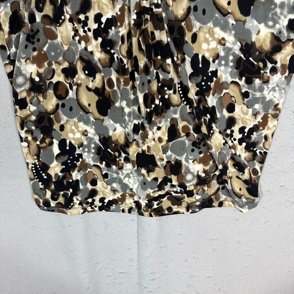 CJ Banks Tank Top Womens Blouse Black Multi Color Sheer Size 1X - Picture 5 of 15